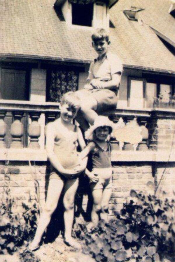 Audrey with her Brothers